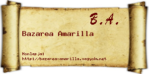 Bazarea Amarilla névjegykártya